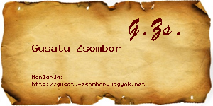 Gusatu Zsombor névjegykártya